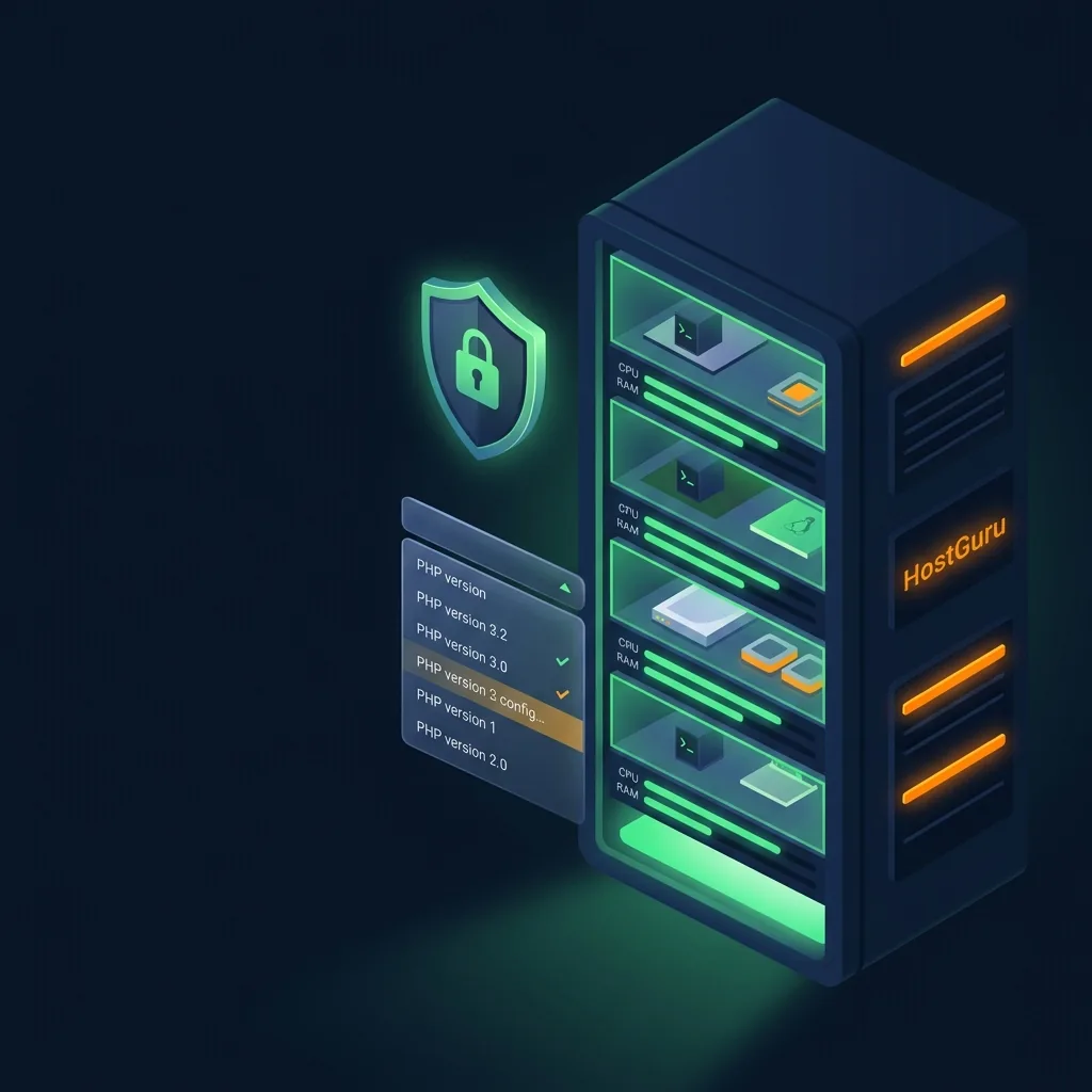 CloudLinux server isolation and security dashboard illustration