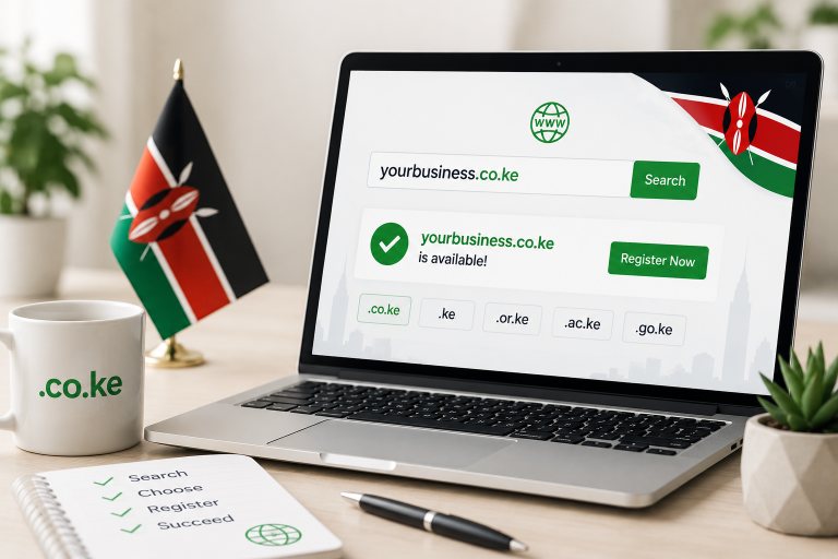 How to Register a .co.ke Domain in Kenya – Step-by-Step Guide